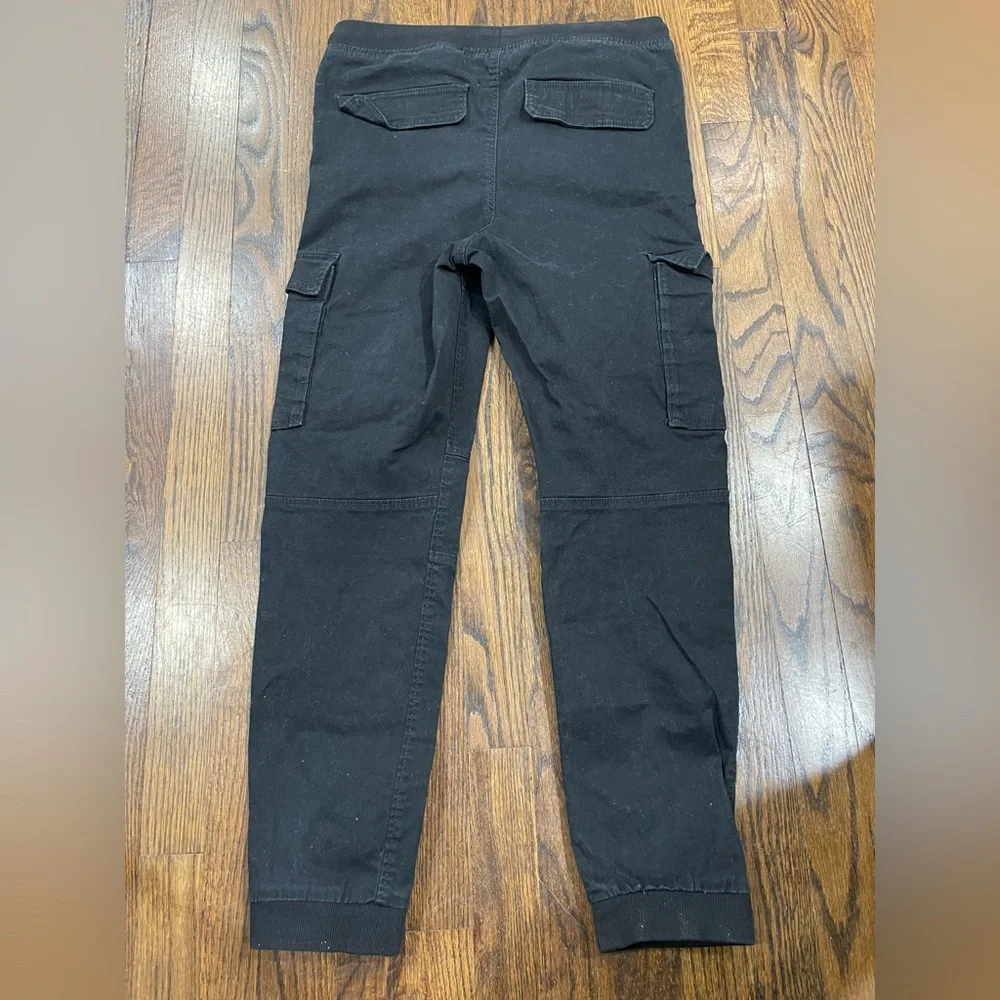 H&M boys Black Cargo Pants size 20